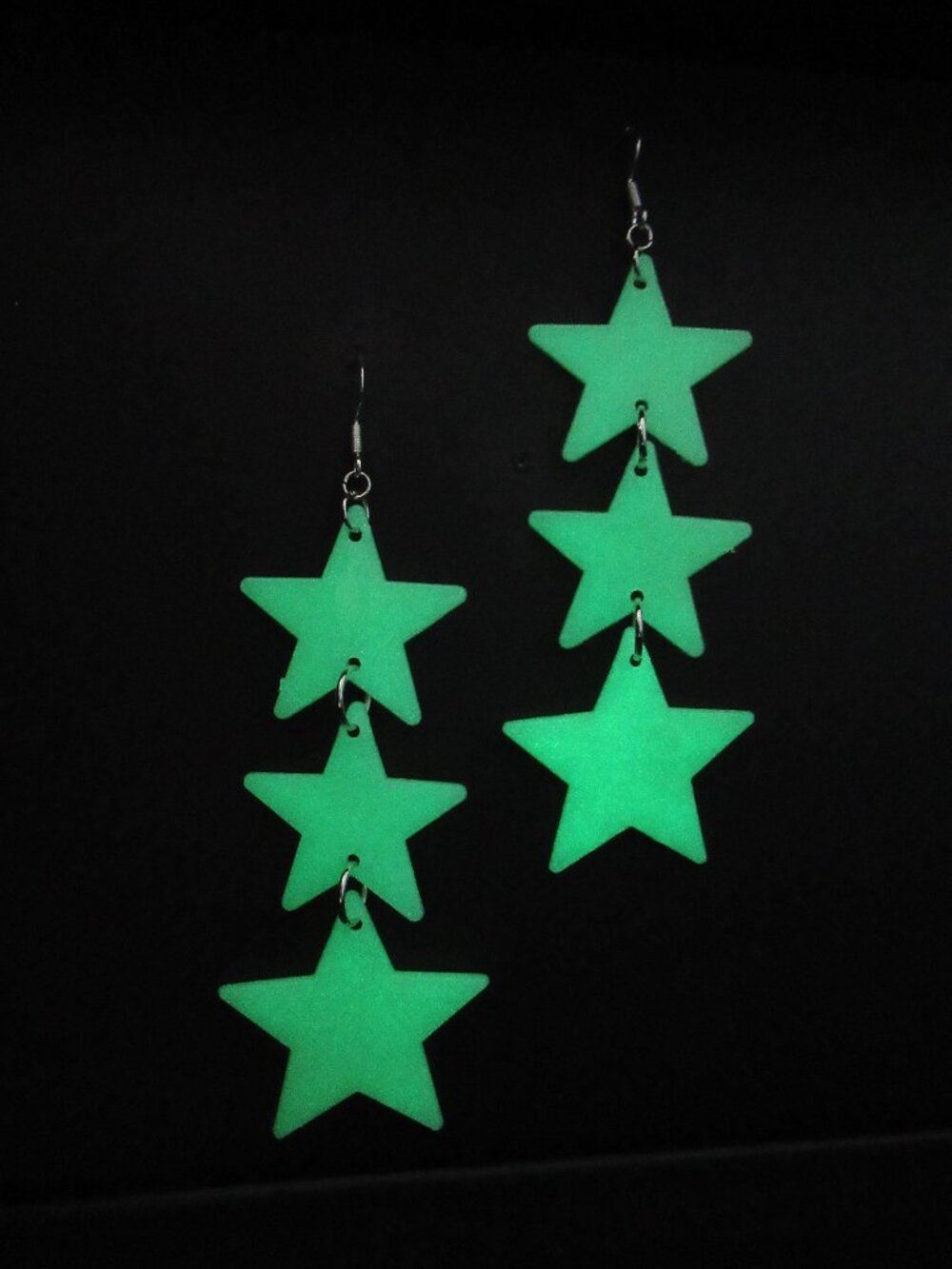 Glow in the Dark Star earrings